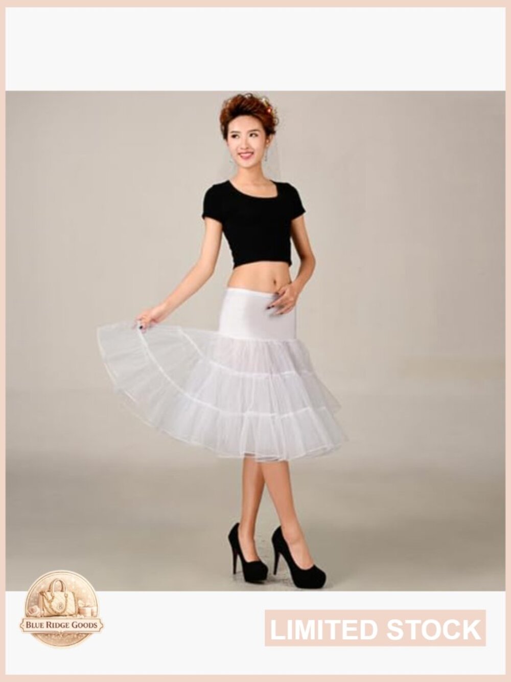 50s Vintage Petticoat Half Slip Tutu Crinoline Underskirt 25.6" 7 Sizes - Picture 6 of 7